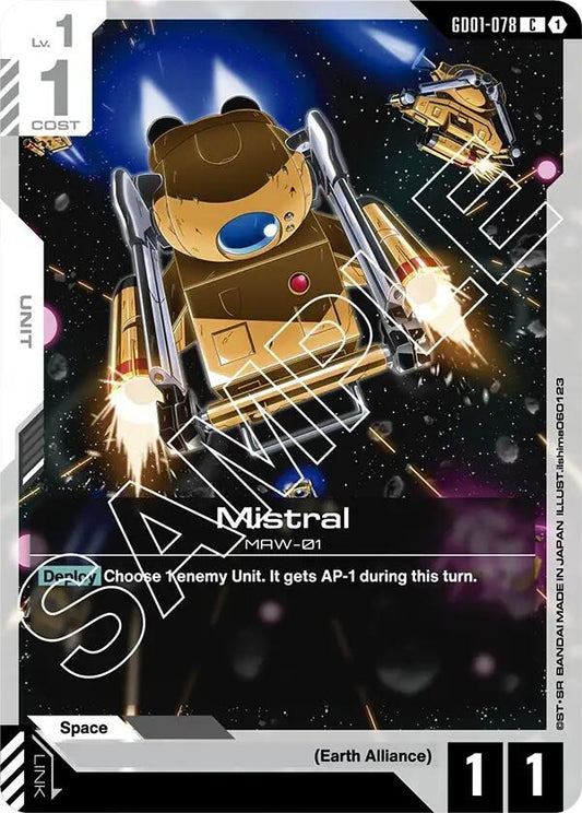 Image for Mistral [GD01-078] - Gundam Card Game