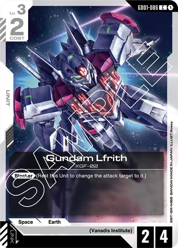 Image for Gundam Lfrith [GD01-086] - Gundam Card Game