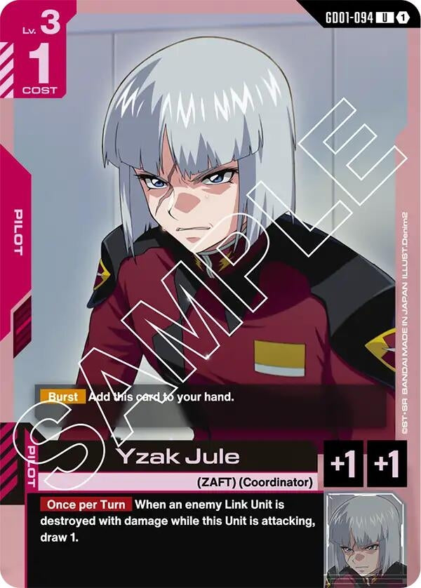 Image for Yzak Jule [GD01-094] - Gundam Card Game