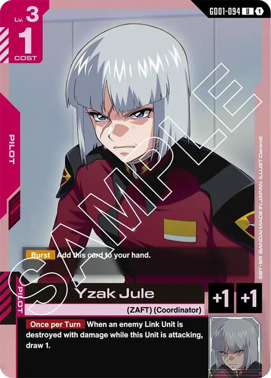 Image for Yzak Jule [GD01-094] - Gundam Card Game