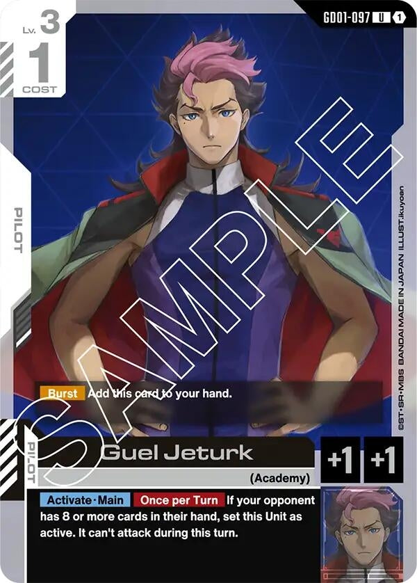 Image for Guel Jeturk [GD01-097] - Gundam Card Game