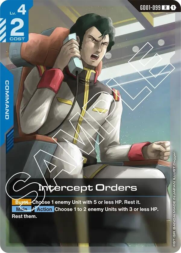 Image for Intercept Orders [GD01-099] - Gundam Card Game