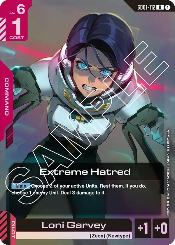 Image for Extreme Hatred [GD01-112] - Gundam Card Game
