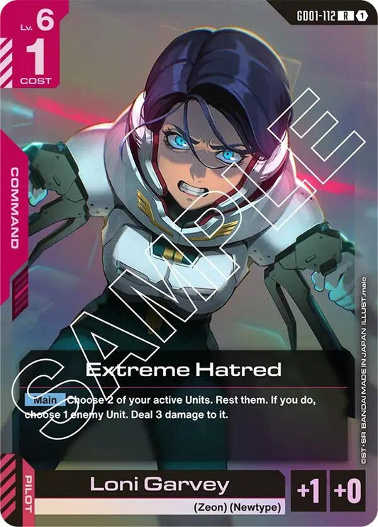 Image for Extreme Hatred [GD01-112] - Gundam Card Game