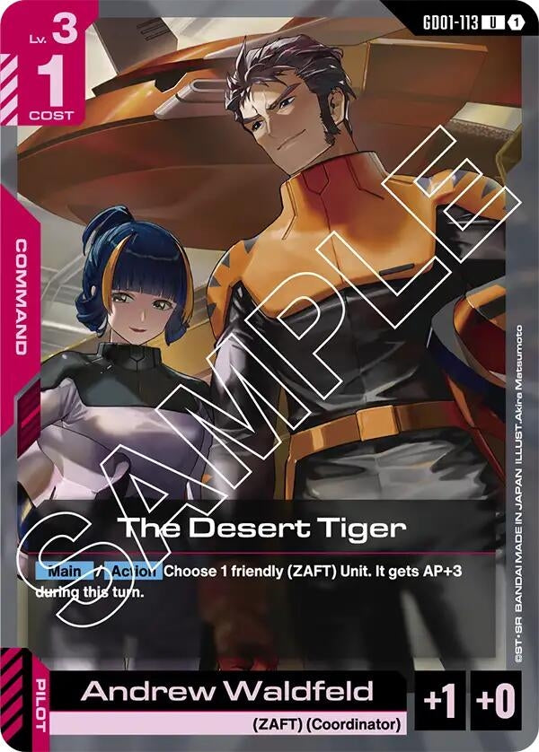 Image for The Desert Tiger [GD01-113] - Gundam Card Game