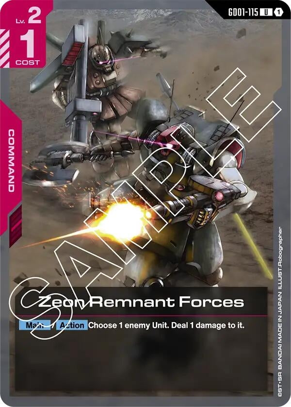 Image for Zeon Remnant Forces [GD01-115] - Gundam Card Game