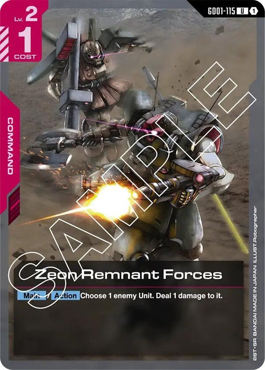 Image for Zeon Remnant Forces [GD01-115] - Gundam Card Game