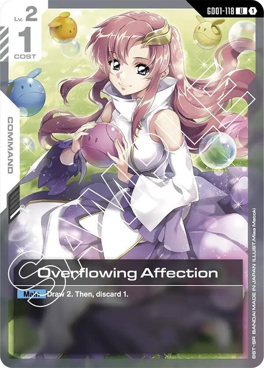 Image for Overflowing Affection [GD01-118] - Gundam Card Game