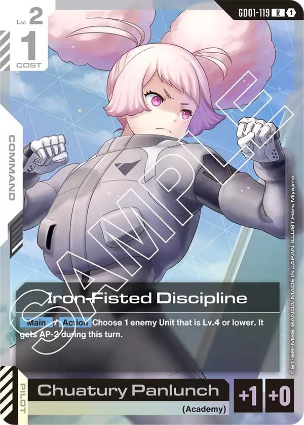 Image for Iron-Fisted Discipline [GD01-119] - Gundam Card Game