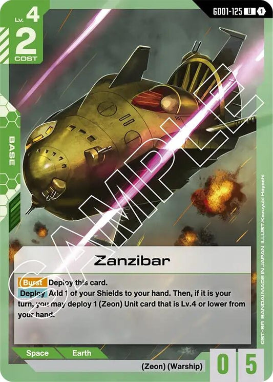 Image for Zanzibar [GD01-125] - Gundam Card Game