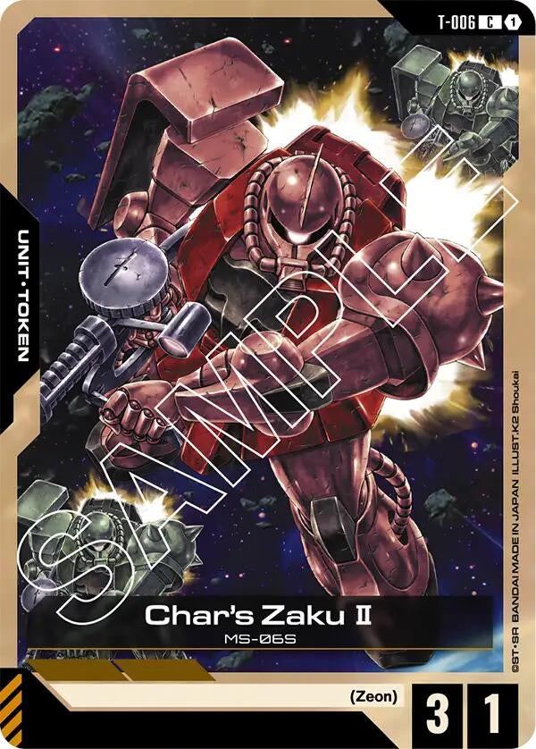Image for Char's Zaku II (T-006) Token [T-006] - Gundam Card Game