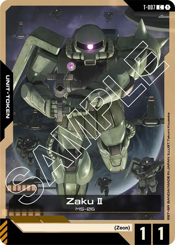 Image for Zaku II (T-007) Token [T-007] - Gundam Card Game