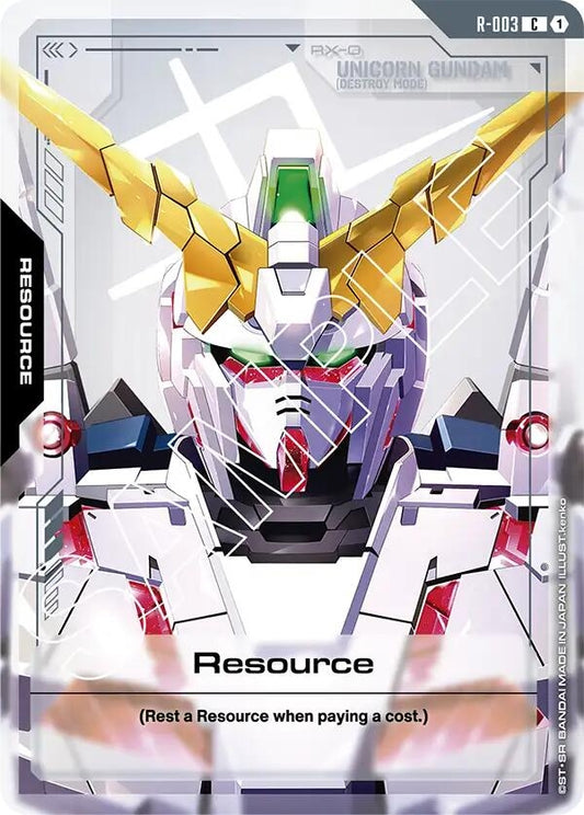Image for Resource (R-003) [R-003] - Gundam Card Game