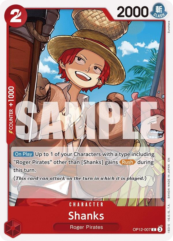 Image for Shanks (007) [OP12-007] - One Piece Card Game