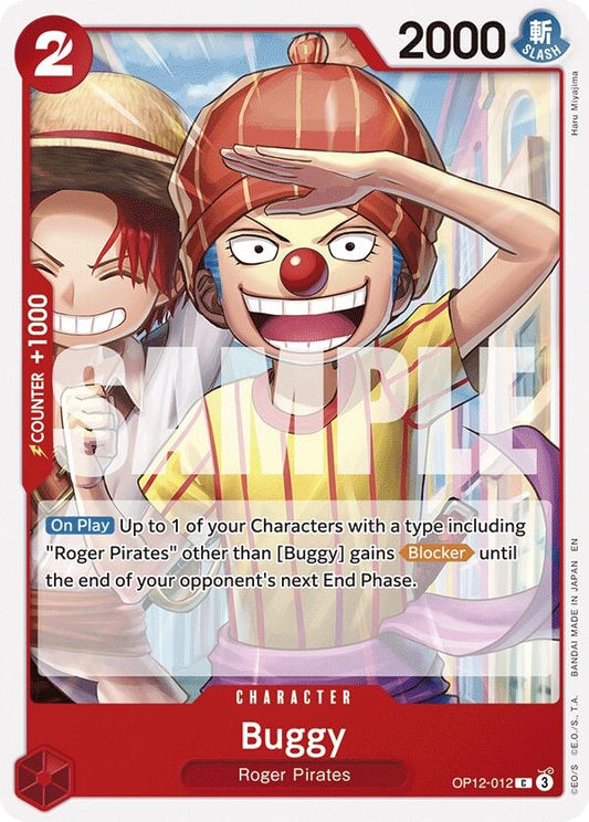 Image for Buggy (012) [OP12-012] - One Piece Card Game