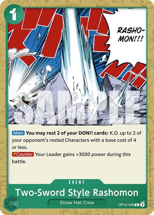 Image for Two-Sword Style Rashomon [OP12-038] - One Piece Card Game
