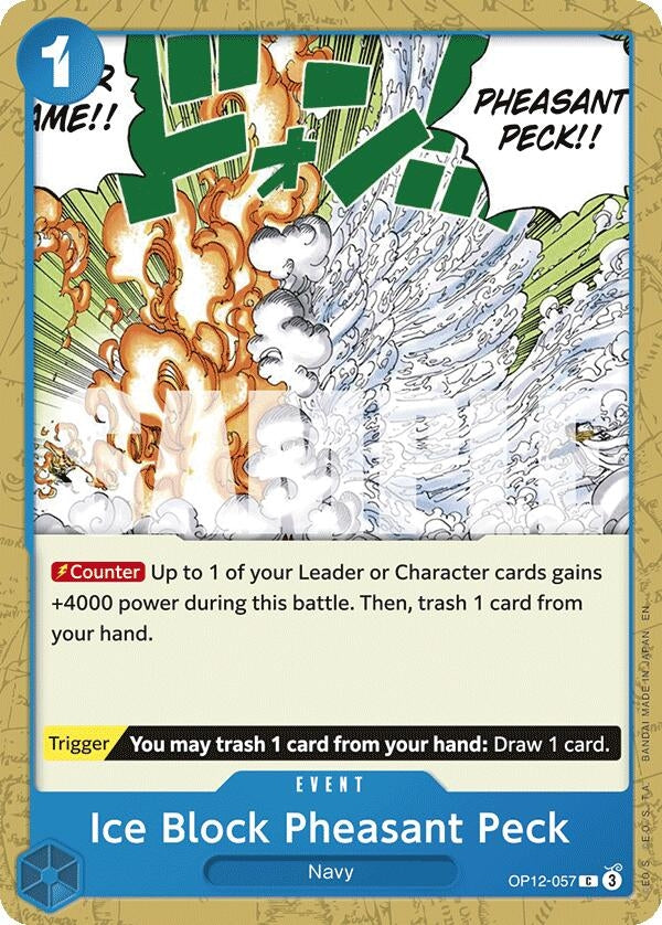 Image for Ice Block Pheasant Peck [OP12-057] - One Piece Card Game