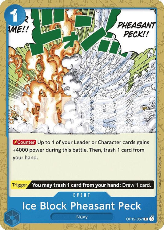 Image for Ice Block Pheasant Peck [OP12-057] - One Piece Card Game