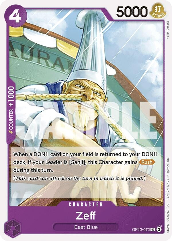 Image for Zeff [OP12-072] - One Piece Card Game