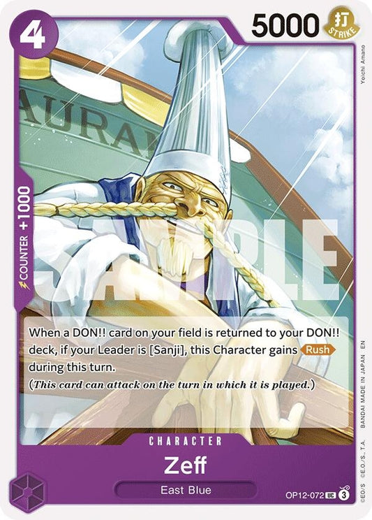 Image for Zeff [OP12-072] - One Piece Card Game