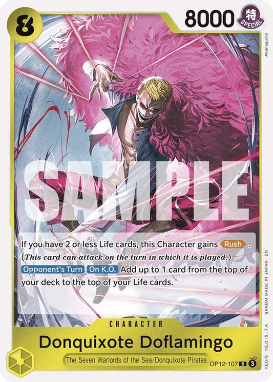 Image for Donquixote Doflamingo [OP12-107] - One Piece Card Game