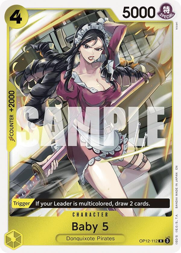 Image for Baby 5 (112) [OP12-112] - One Piece Card Game