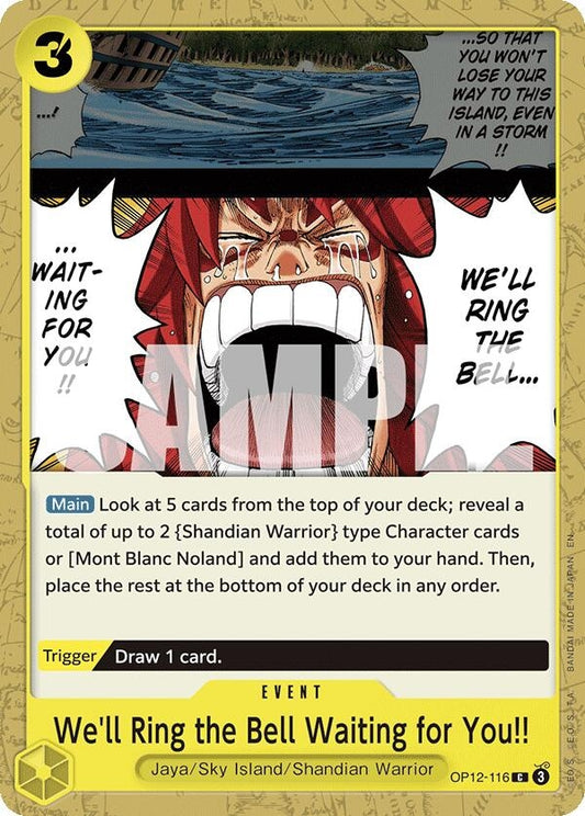 Image for We'll Ring the Bell Waiting for You!! [OP12-116] - One Piece Card Game