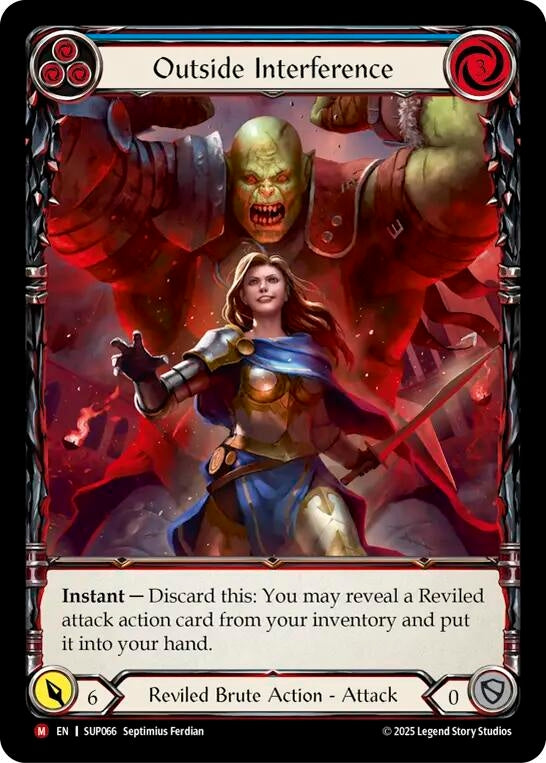 Image for Outside Interference (Extended Art) [SUP066] - Flesh and Blood TCG