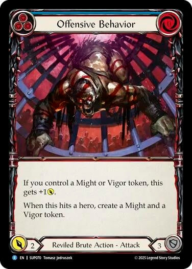 Image for Offensive Behavior [SUP070] - Flesh and Blood TCG