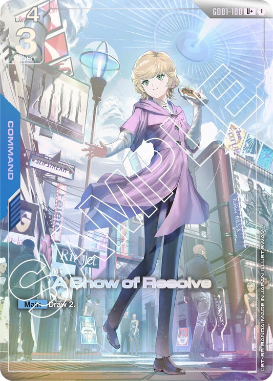 Image for A Show of Resolve (U+) [GD01-100] - Gundam Card Game