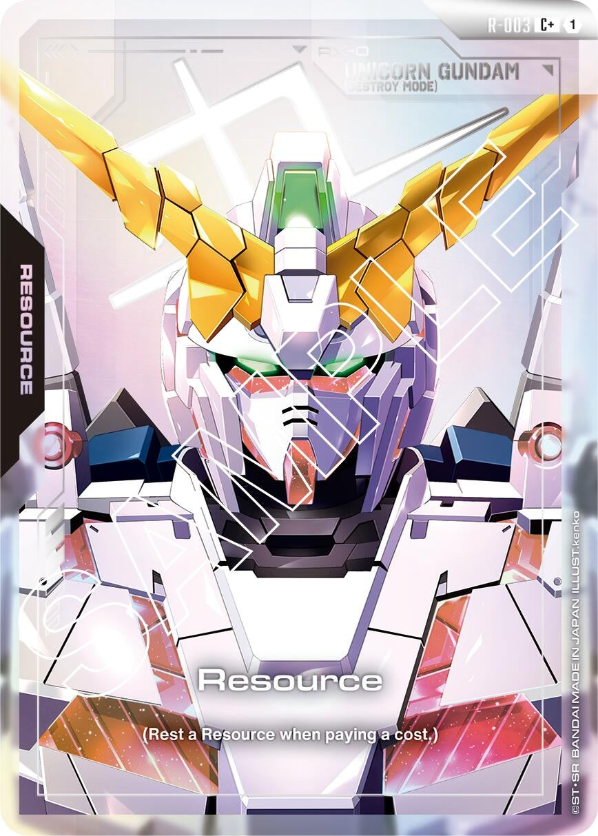 Image for Resource (R-003) (C+) [R-003] - Gundam Card Game