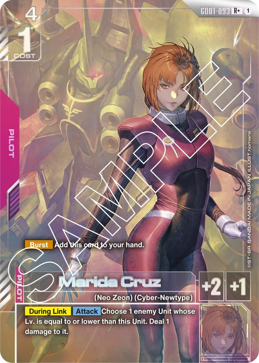 Image for Marida Cruz (R+) [GD01-093] - Gundam Card Game
