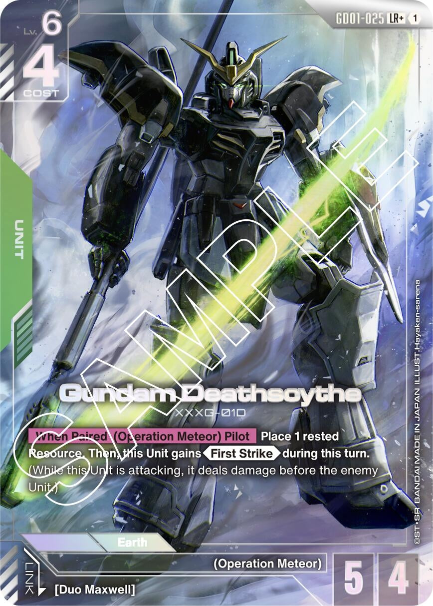 Image for Gundam Deathscythe (GD01-025) (LR+) [GD01-025] - Gundam Card Game