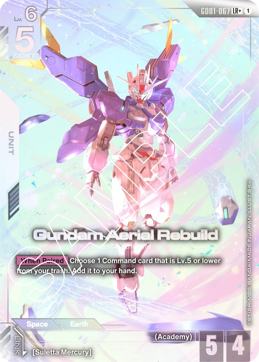 Image for Gundam Aerial Rebuild (LR+) [GD01-067] - Gundam Card Game