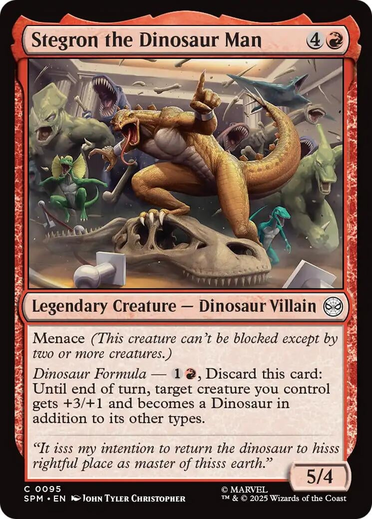 Image for Stegron the Dinosaur Man [95] - Magic: The Gathering