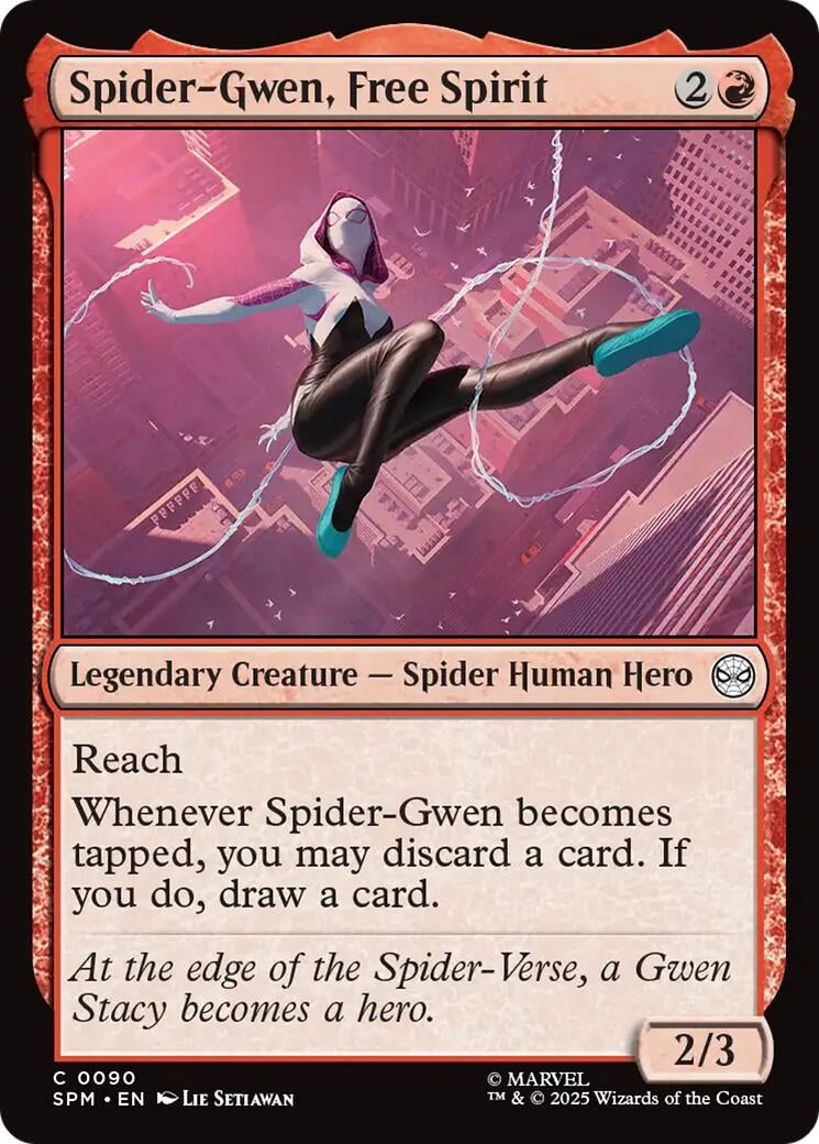 Image for Spider-Gwen, Free Spirit [90] - Magic: The Gathering