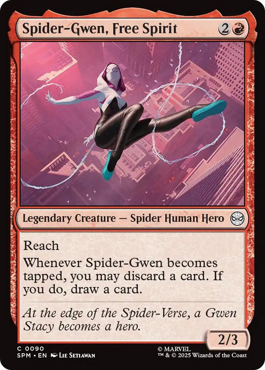 Image for Spider-Gwen, Free Spirit [90] - Magic: The Gathering