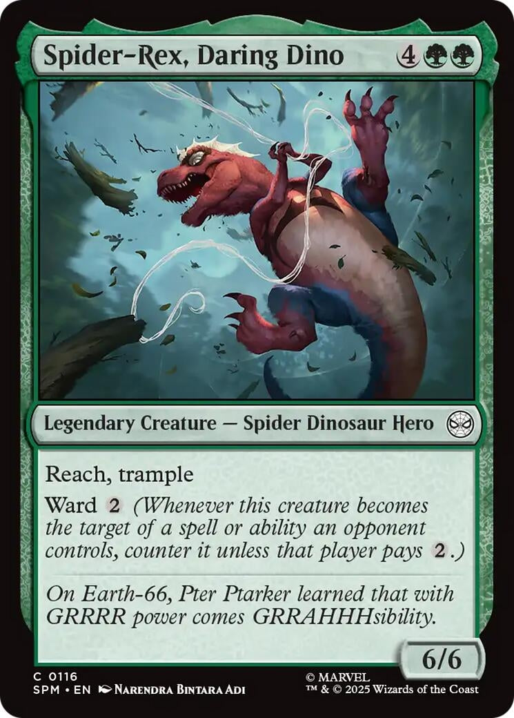 Image for Spider-Rex, Daring Dino [116] - Magic: The Gathering
