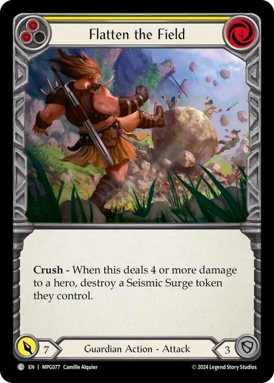 Image for Flatten the Field (Yellow) [MPG077] - Flesh and Blood TCG