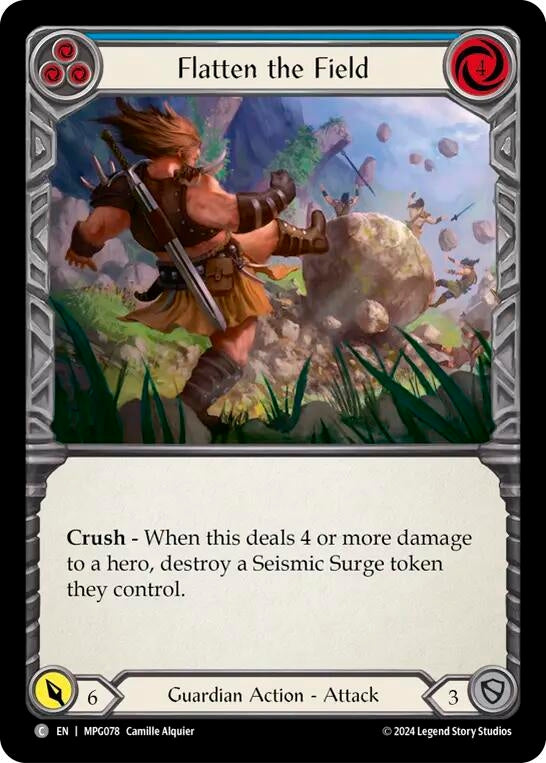 Image for Flatten the Field (Blue) [MPG078] - Flesh and Blood TCG