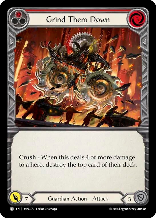 Image for Grind Them Down (Red) [MPG079] - Flesh and Blood TCG