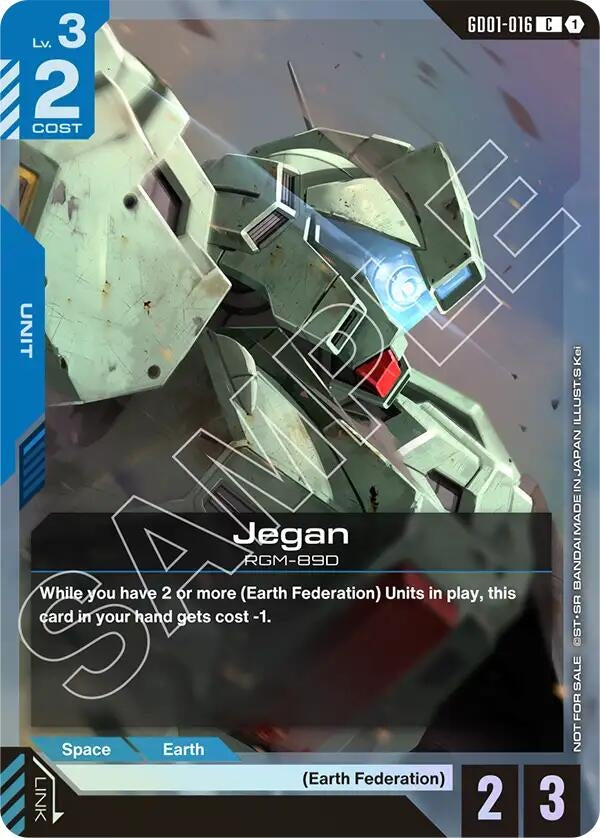 Image for Jegan (Store Tournament Participant Pack 01) [GD01-016] - Gundam Card Game