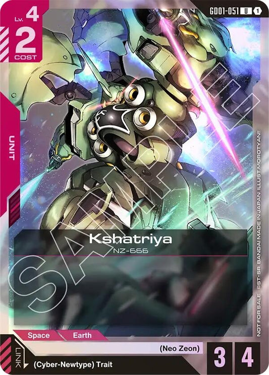 Image for Kshatriya (GD01-051) (Store Tournament Participant Pack 01) [GD01-051] - Gundam Card Game
