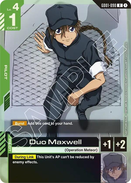 Image for Duo Maxwell (Store Tournament Participant Pack 01) [GD01-090] - Gundam Card Game