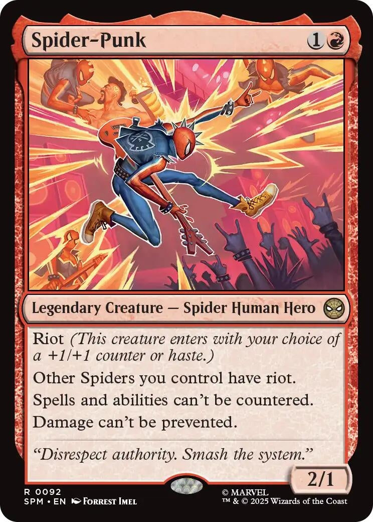 Image for Spider-Punk [92] - Magic: The Gathering