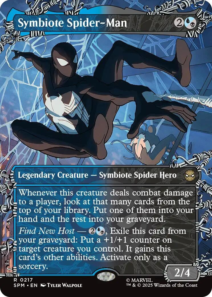 Image for Symbiote Spider-Man (Borderless) [217] - Magic: The Gathering