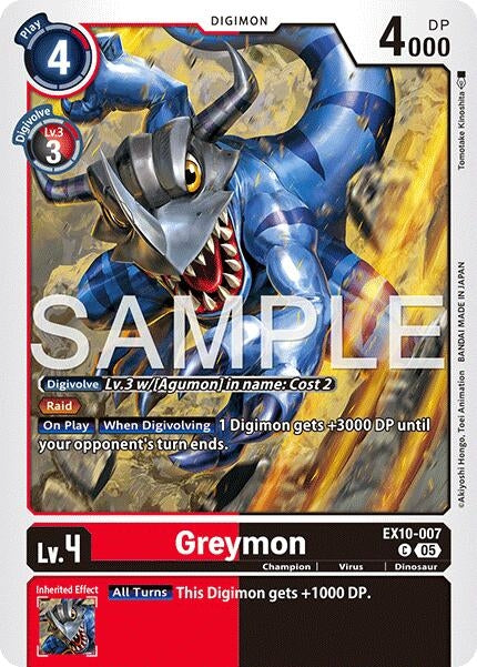 Image for Greymon [EX10-007 C] - Digimon Card Game