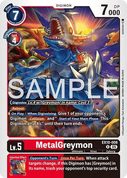Image for MetalGreymon [EX10-008 R] - Digimon Card Game