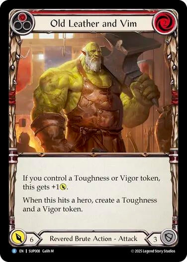 Image for Old Leather and Vim [SUP008] - Flesh and Blood TCG
