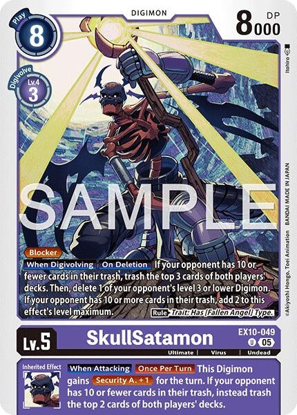 Image for SkullSatamon [EX10-049 U] - Digimon Card Game
